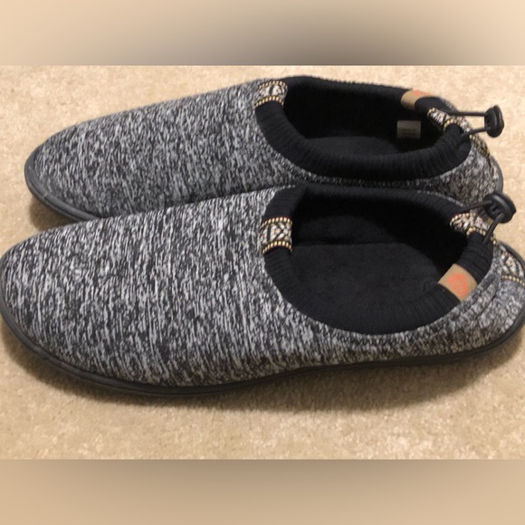 ACRON EXPLORER SHOE SLIPPER BLACK HEATHERED SLIP ON 10.5 -11.5 - Picture 2 of 9